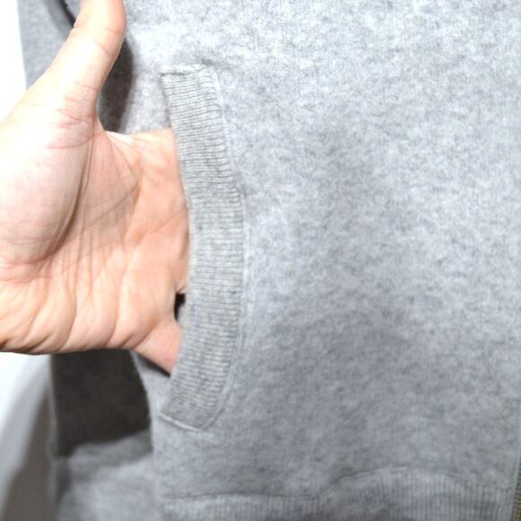 Club Monaco Men's Merino Wool Blend Gray XS Full Zip Sweater - Picture 4 of 8